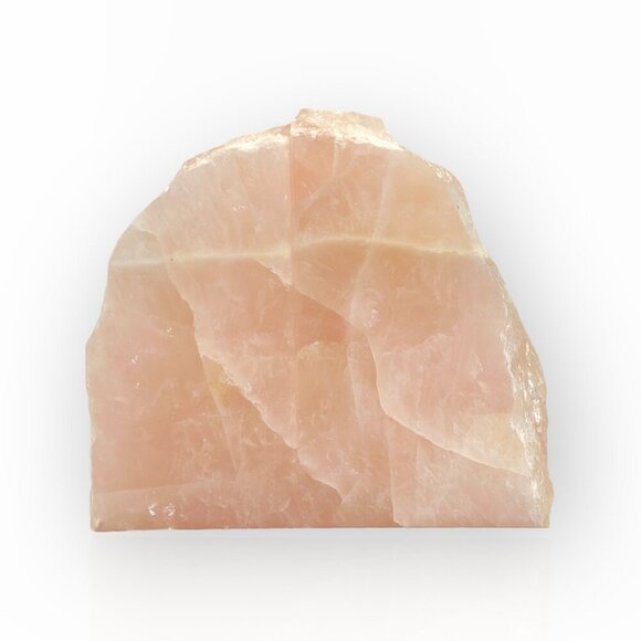 Rose Quartz Bookends Natural Stone Characteristics Pink Crystal Home Decor (AR) - Picture 15 of 16